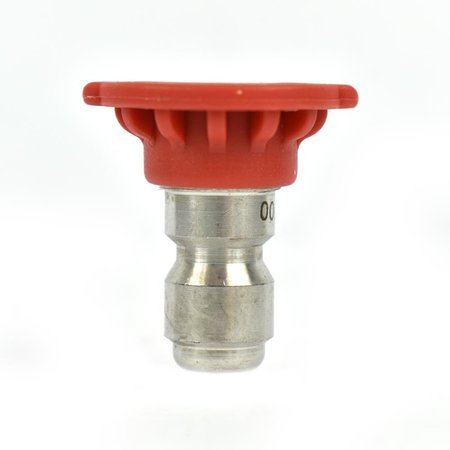 INTERSTATE PNEUMATICS Pressure Washer 1/4 Inch Quick Connect High Pressure Spray Nozzle Tip - Red PW7103-DR